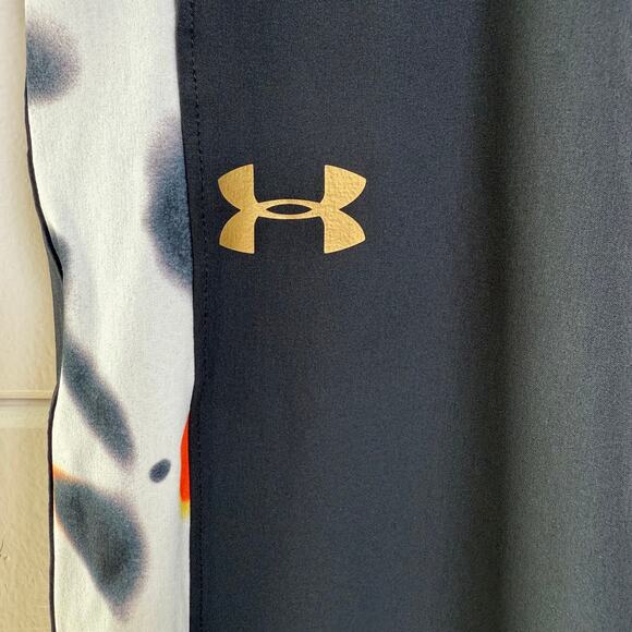 Under Armour Track Pants Recover Upstream Side Snap Womens XL Black Loose - Picture 4 of 8